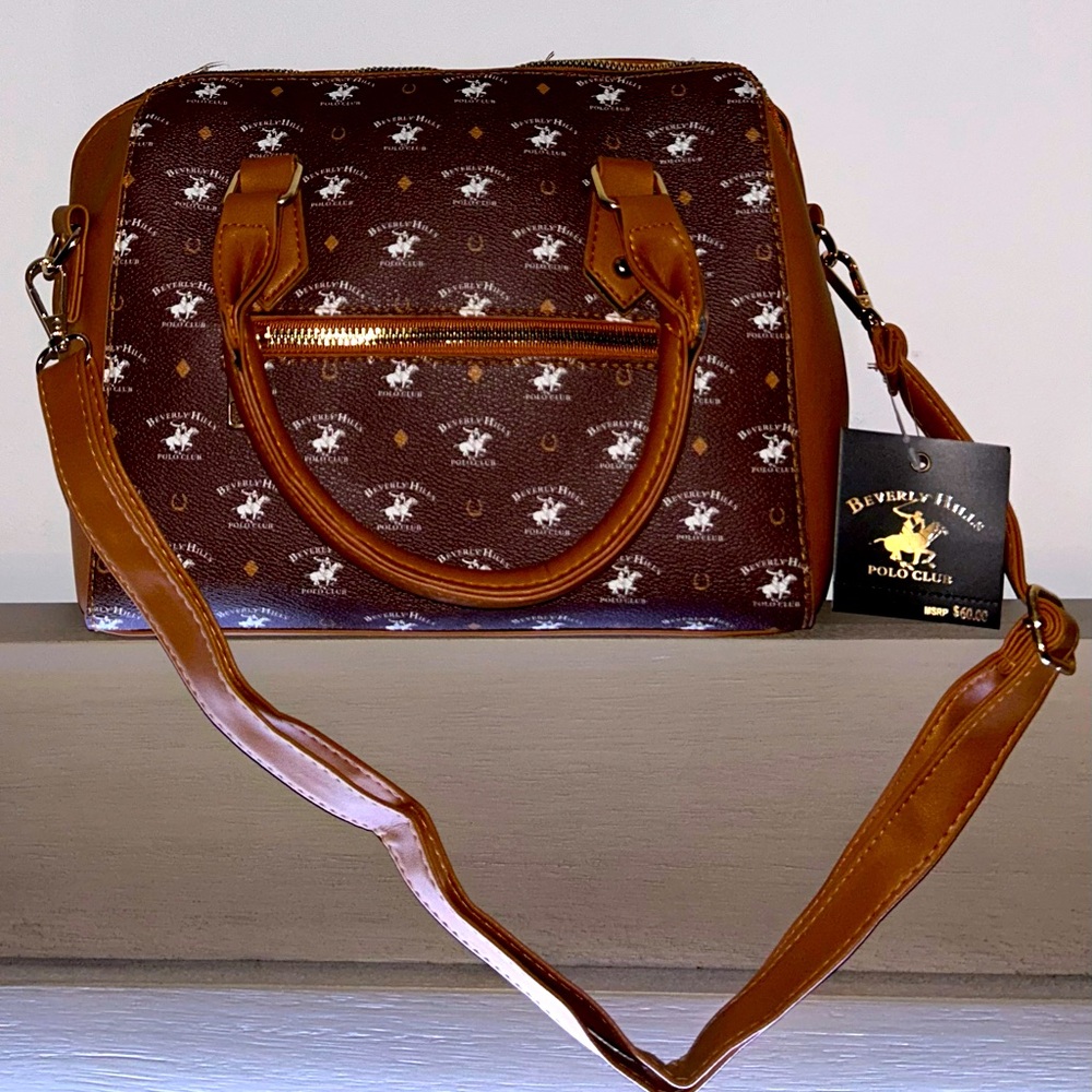 Beverly Hills Polo Club Brown Satchel Bag
